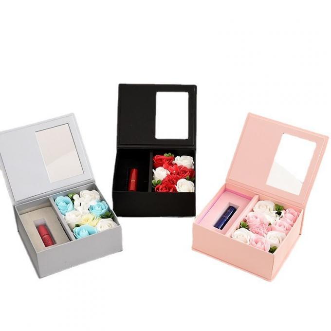 Luxury Black Cardboard Valentine′ S Day Flower Gift Box