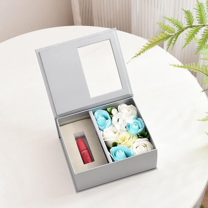 Luxury Black Cardboard Valentine′ S Day Flower Gift Box