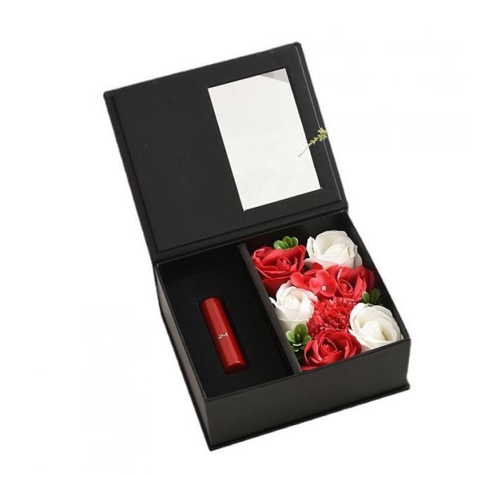 Luxury Black Cardboard Valentine′ S Day Flower Gift Box