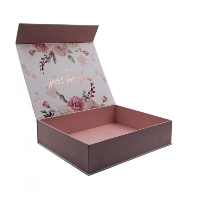High Quality Hand Made Beautiful Custom Luxury Packaging White Cardboard Magnetic Closure Gift Perfume Cosmetic Box for Bridesmaid Mother′s Day Valentine′s Day