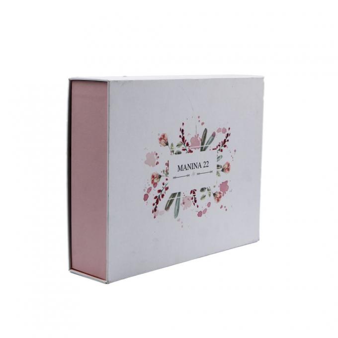 High Quality Hand Made Beautiful Custom Luxury Packaging White Cardboard Magnetic Closure Gift Perfume Cosmetic Box for Bridesmaid Mother′s Day Valentine′s Day