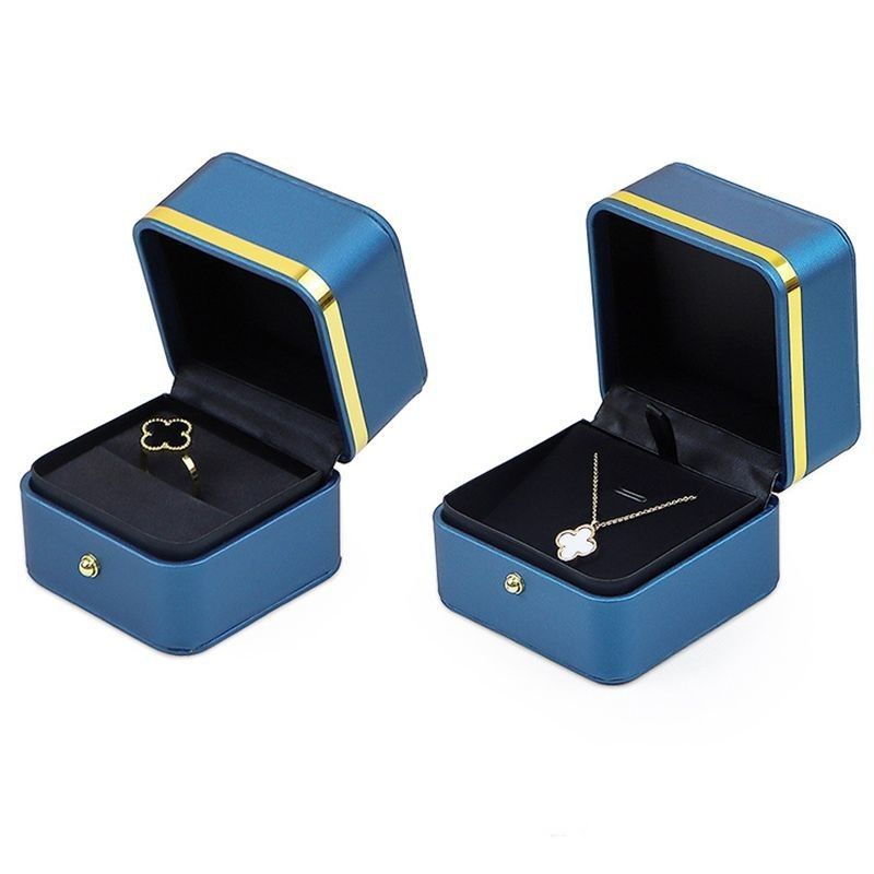 Boîte d'emballage de bijoux en PU pour bagues, boucles d'oreilles, bracelets et colliers 0,300 kg