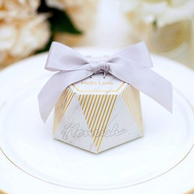 Boîte d'emballage en papier cadeau de bonbons chocolatés sur mesure en feuille d'or chaude