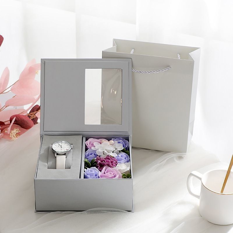 Boîte cadeau de fleurs de la Saint-Valentin en carton noir de luxe 1,0 à 3,0 mm d'épaisseur