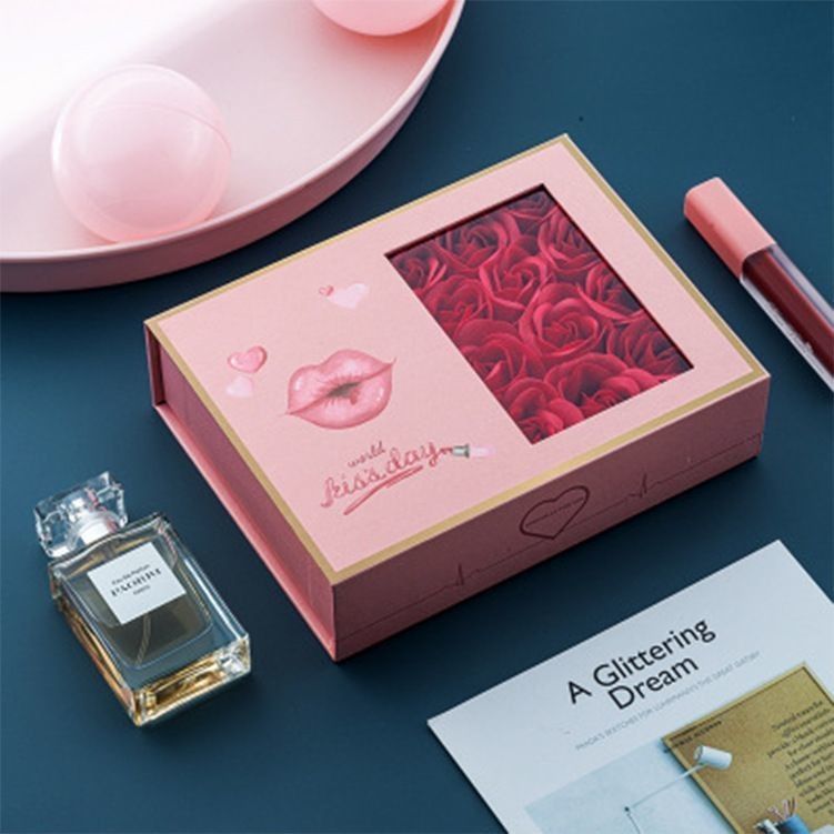Boîte cadeau de fleurs de la Saint-Valentin en carton noir de luxe 1,0 à 3,0 mm d'épaisseur