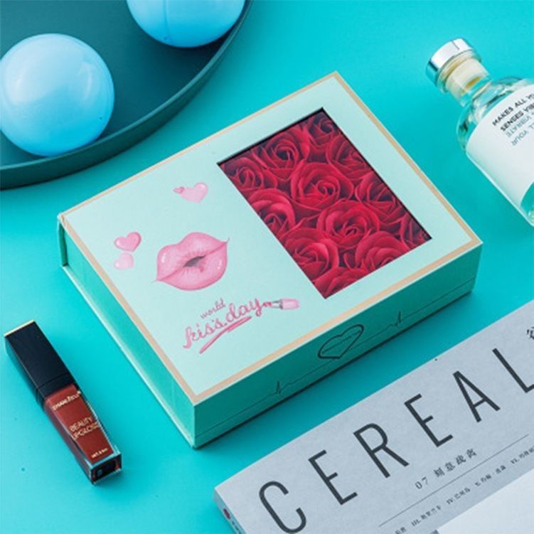 Boîte cadeau de fleurs de la Saint-Valentin en carton noir de luxe 1,0 à 3,0 mm d'épaisseur