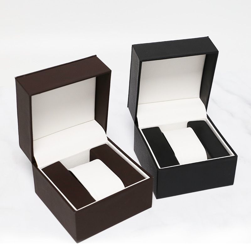 Boîte à montres en cuir PU imperméable avec tiroir de bijoux Boîte à affichage de stockage Logo personnalisé