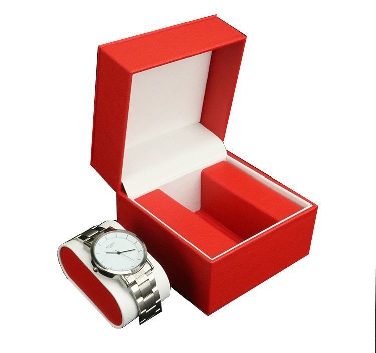 Boîte à montres en cuir PU imperméable avec tiroir de bijoux Boîte à affichage de stockage Logo personnalisé