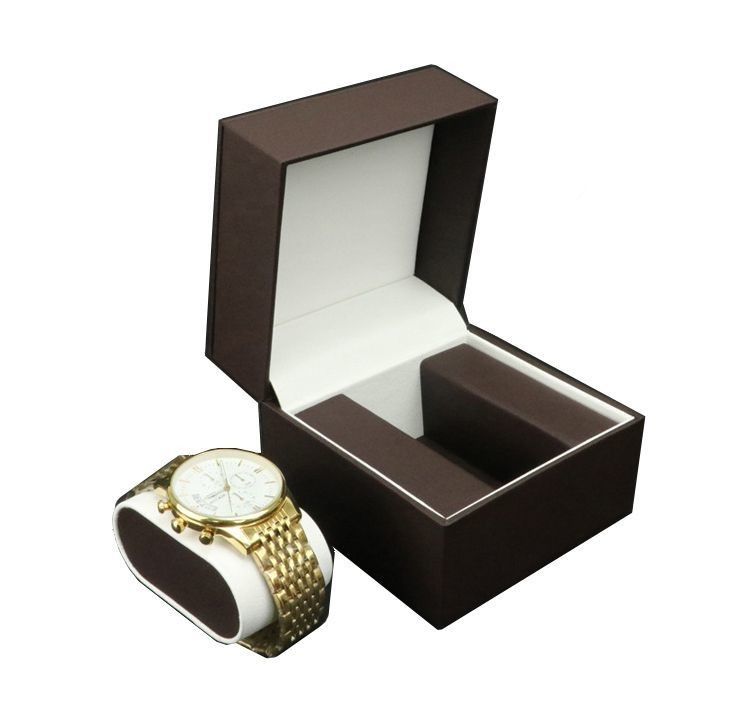 Boîte à montres en cuir PU imperméable avec tiroir de bijoux Boîte à affichage de stockage Logo personnalisé