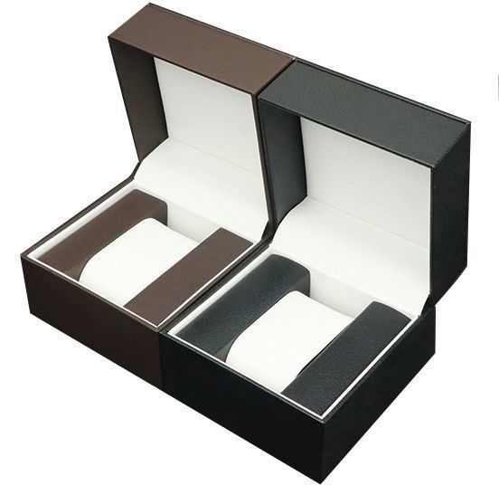 Boîte à montres en cuir PU imperméable avec tiroir de bijoux Boîte à affichage de stockage Logo personnalisé