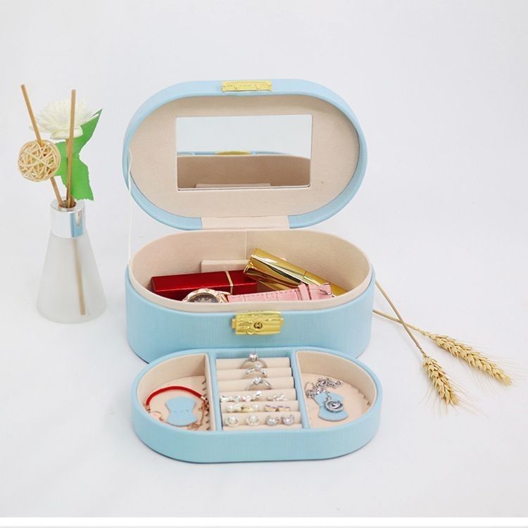 Impression personnalisée de logo petit carré PU couture boîte à bijoux de luxe emballage boîte cadeau design carré échantillons gratuits disponibles