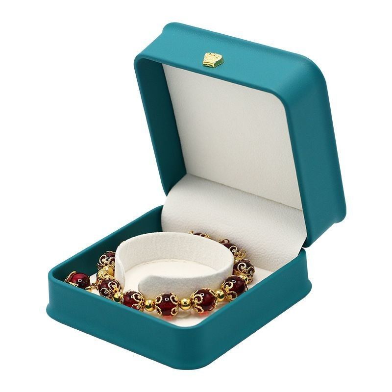 Impression personnalisée de logo Luxe PU Jewelry Box Portable Boucle d'oreille de voyage Jewelry Bag Double Box de stockage