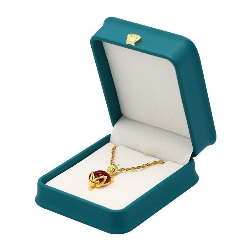 Impression personnalisée de logo Luxe PU Jewelry Box Portable Boucle d'oreille de voyage Jewelry Bag Double Box de stockage