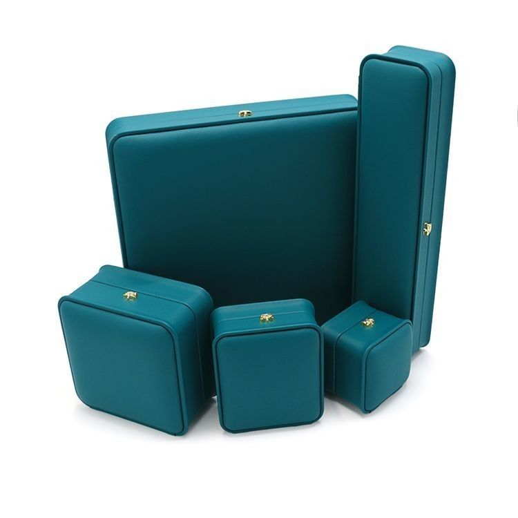 Impression personnalisée de logo Luxe PU Jewelry Box Portable Boucle d'oreille de voyage Jewelry Bag Double Box de stockage