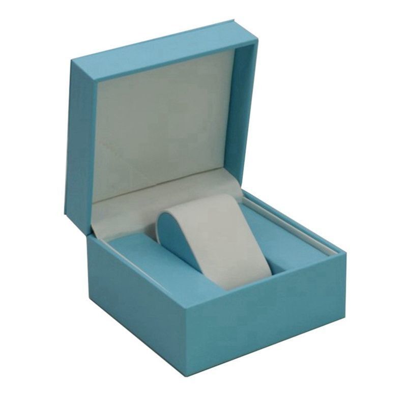 Boîtes d'affichage de cadeaux en cuir PU en carton d'ivoire Eco-friendly pour les anneaux bijoux montre portefeuille