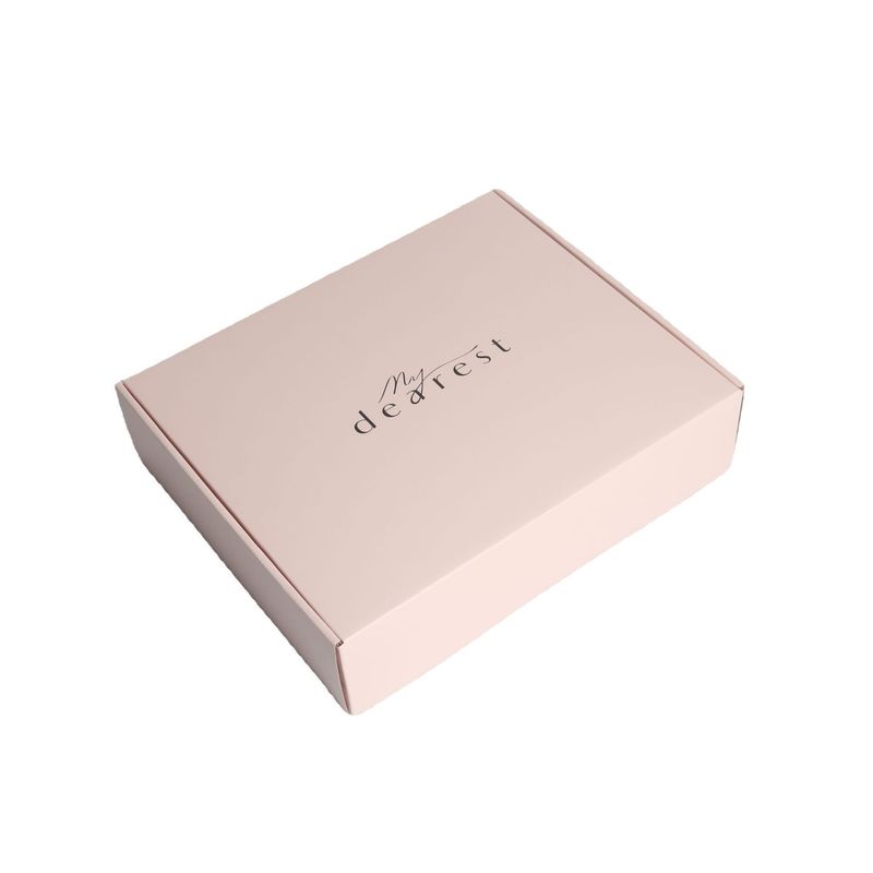 Vêtements personnalisés en rose bijoux cosmétiques maquillage alimentaire électronique pliable carton ondulé