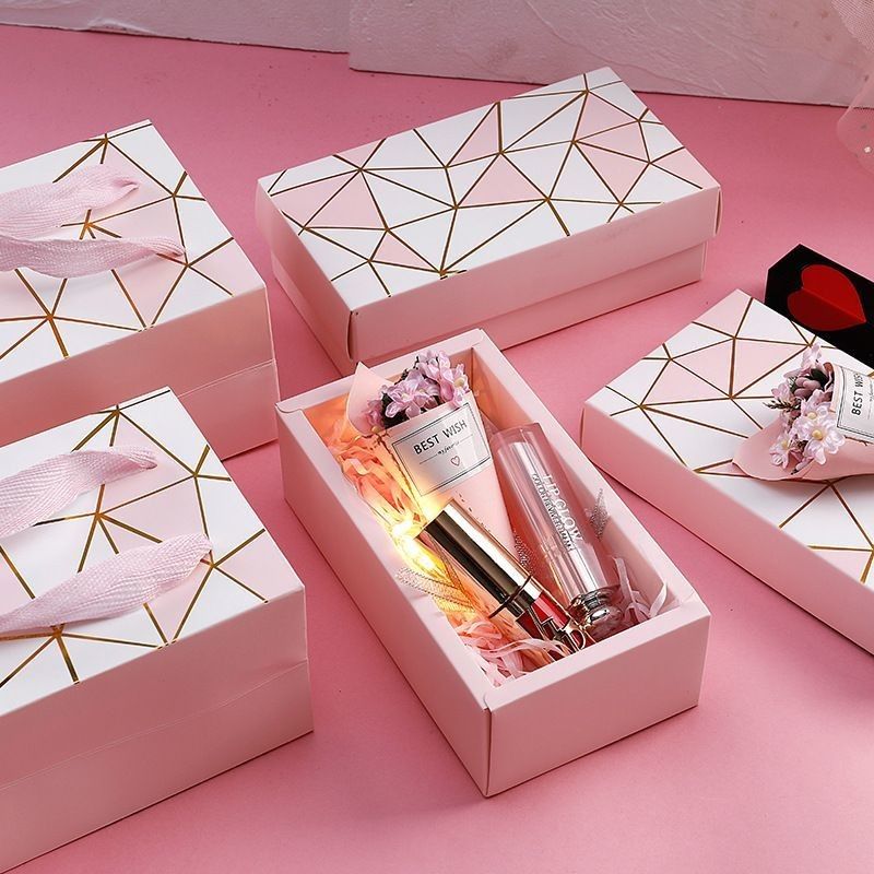 Couvercle de maquillage à chaud et boîte de base Boîte cadeau de papier carton