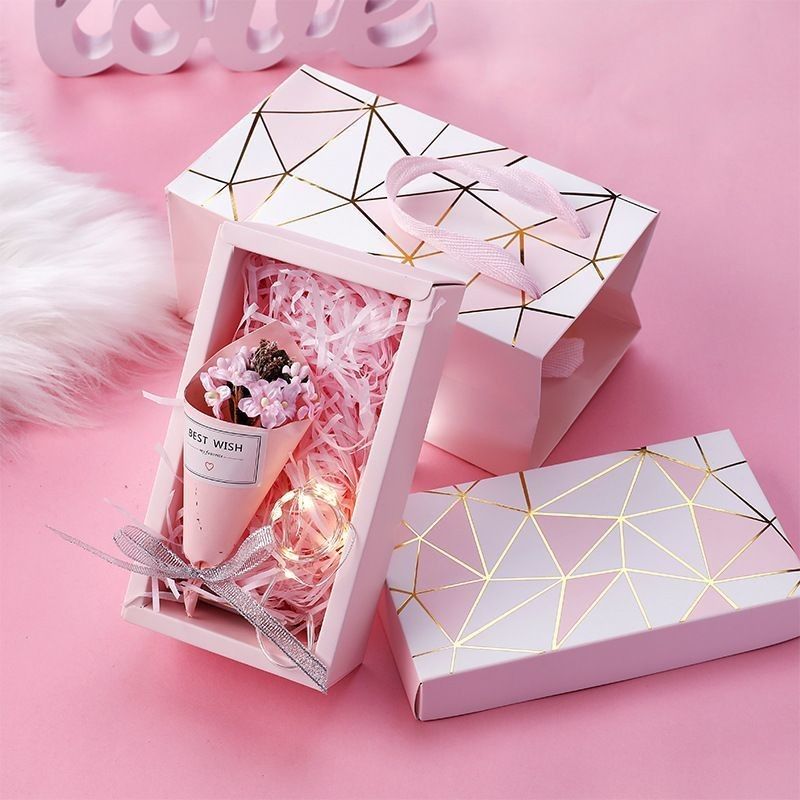 Couvercle de maquillage à chaud et boîte de base Boîte cadeau de papier carton
