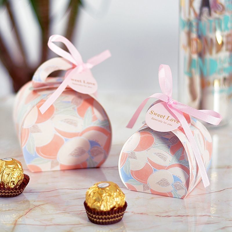 Boîte cadeau imprimée personnalisée en couleur vive Boîte cadeau papier bonbons