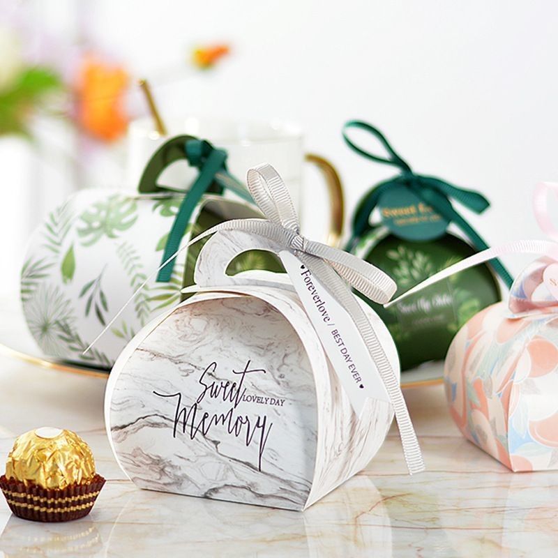 Boîte cadeau imprimée personnalisée en couleur vive Boîte cadeau papier bonbons