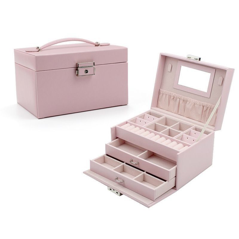 Boîte à cadeaux en cuir en polyester en forme de flanelle pour bague boucle d'oreille pendentif collier bracelet montre cigare parfum ensemble de bijoux