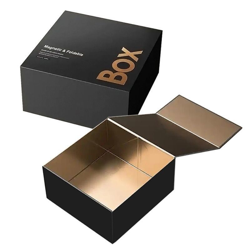 Boîte en carton rigide pliable avec fermeture magnétique Boîte cadeau en papier pour la fête de mariage de la montre