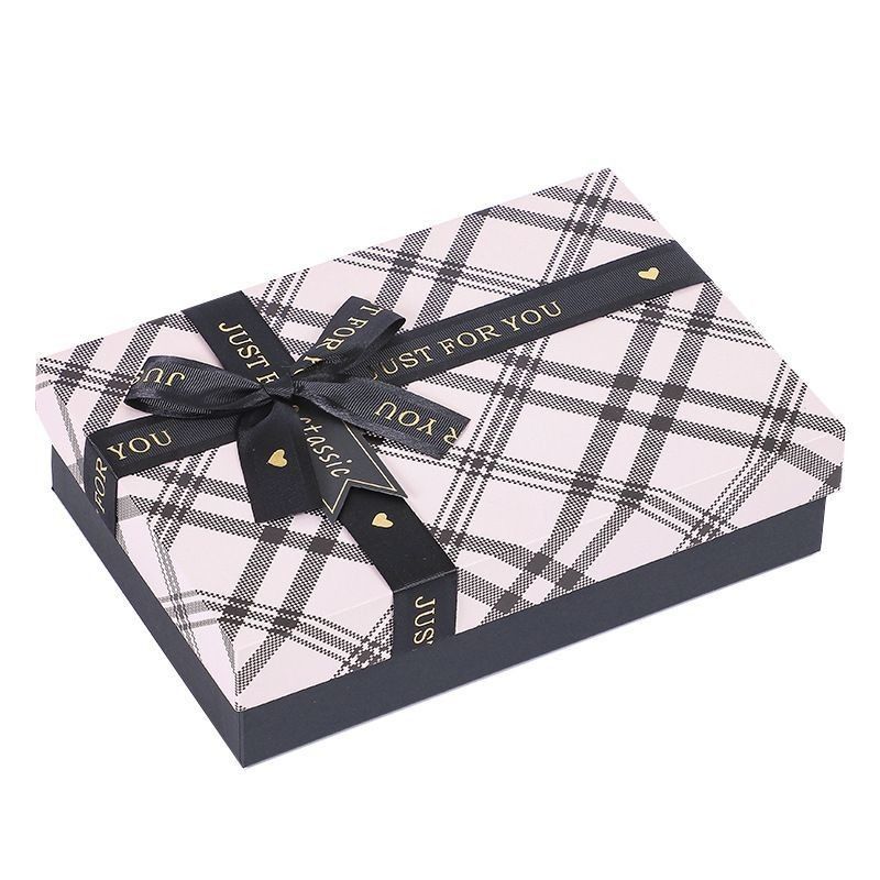 Couvercle rigide en carton et boîte de base Emballage Vêtements Cravate chaussure ceinture homme Boîte cadeau