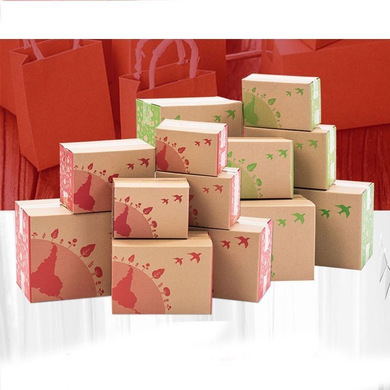 3 Ply B Flûte Boîtes de carton à emballage plat Boîtes de carton pliantes blanches Pour le vin La bière La boisson au lait