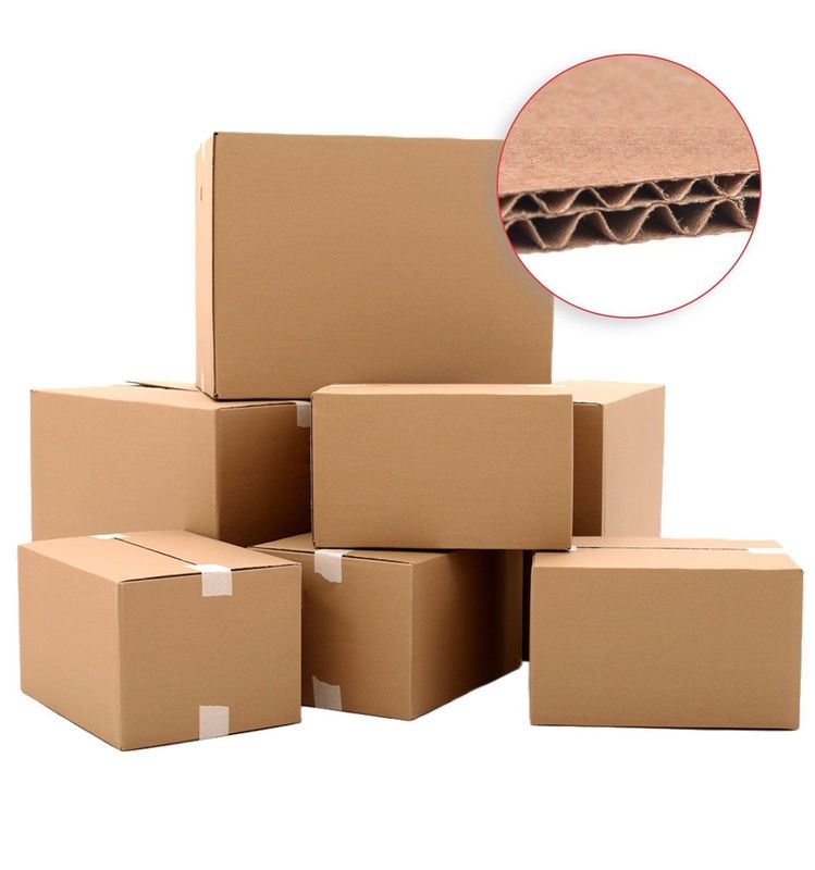 3 Ply B Flûte Boîtes de carton à emballage plat Boîtes de carton pliantes blanches Pour le vin La bière La boisson au lait
