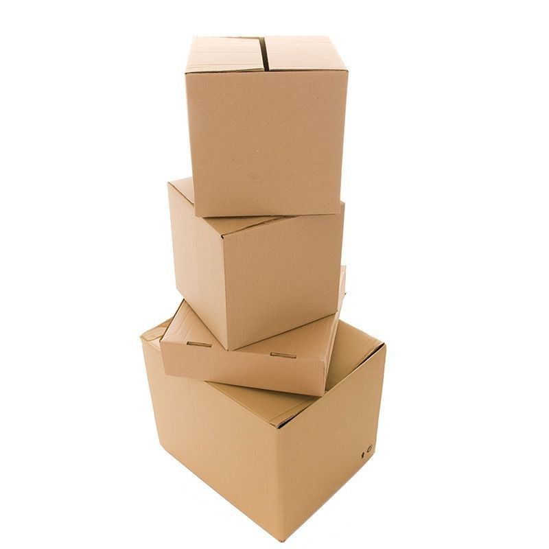 3 Ply B Flûte Boîtes de carton à emballage plat Boîtes de carton pliantes blanches Pour le vin La bière La boisson au lait