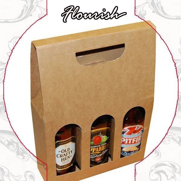 E Boîte d'affichage de papier kraft à flûte sauce boîte de papier ondulée porteuse épaisseur personnalisable