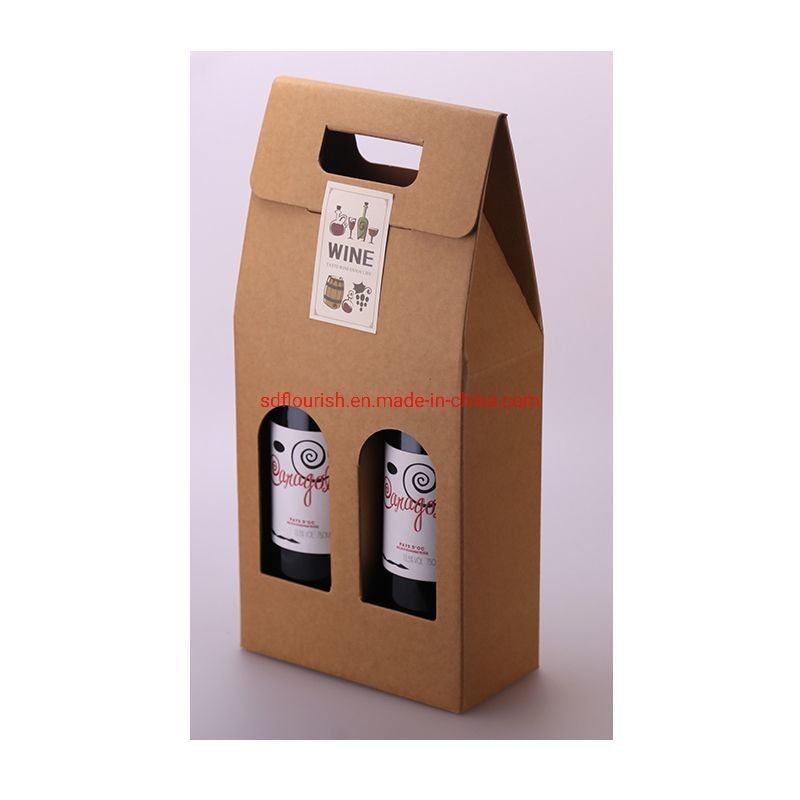 E Boîte d'affichage de papier kraft à flûte sauce boîte de papier ondulée porteuse épaisseur personnalisable