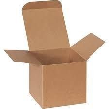 Boîtes cadeaux en papier 100% recyclé en haut pliable en une pièce en carton ondulé et boîtes d'expédition Kraft naturelles à rainures texturées