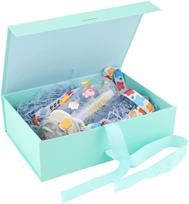 Boîte cadeau magnétique pliable avec ruban rigide boîte d'emballage en carton pour tasse de savon parfumé