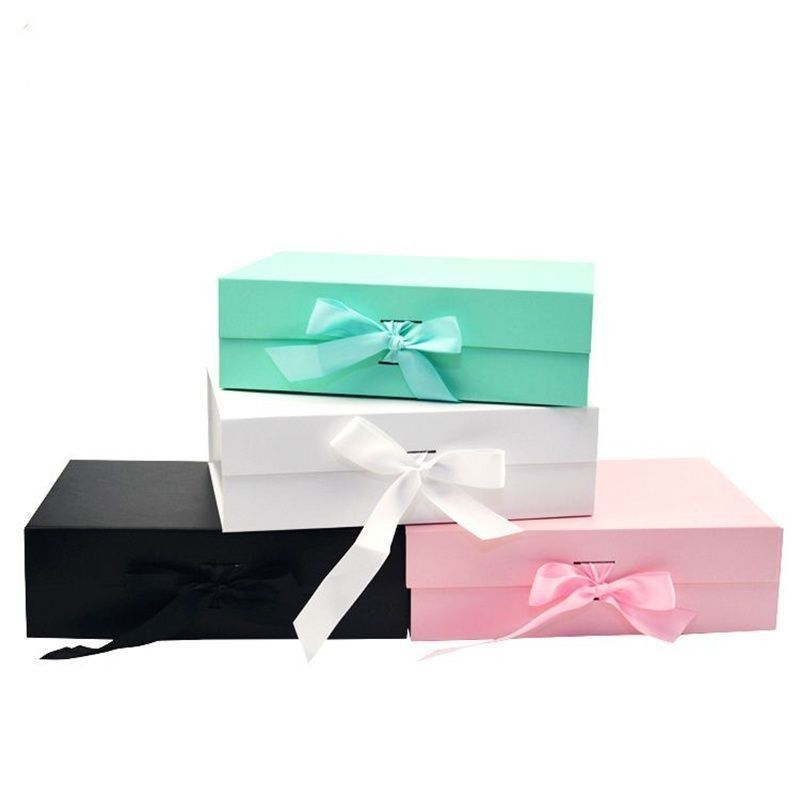 Boîte cadeau magnétique pliable avec ruban rigide boîte d'emballage en carton pour tasse de savon parfumé