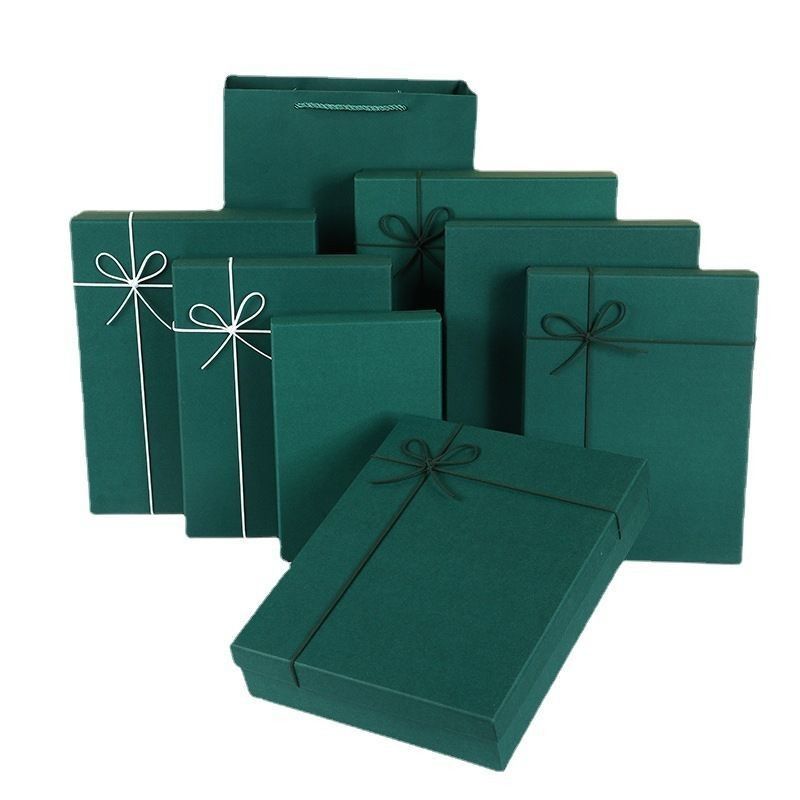 Boîtes cadeaux pour chaussures et vêtements Emballage Couleur solide Boîte rigide en carton Couvercle et base