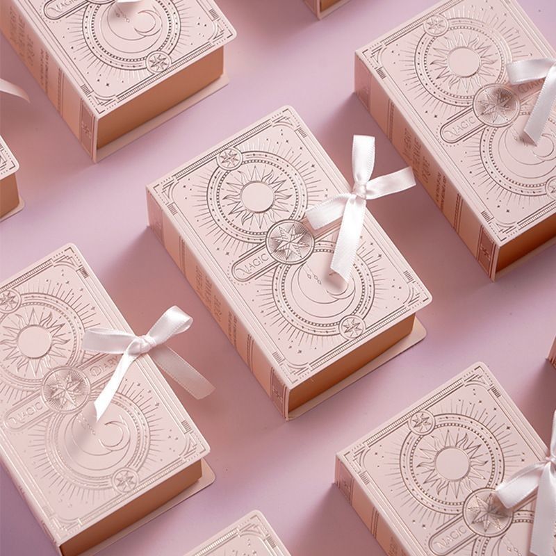 Type de livre Magnétique Clousre papier Emballage Boîte cadeau Avec ruban Logo personnalisé imprimé