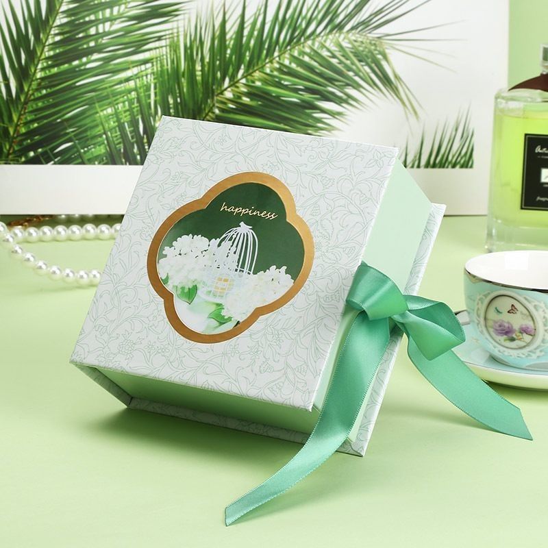 Type de livre Magnétique Clousre papier Emballage Boîte cadeau Avec ruban Logo personnalisé imprimé