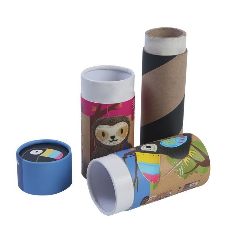 Boîtes en papier sur mesure Emballage Boîte en papier ronde pour biscuits Alimentation Thé et chocolat