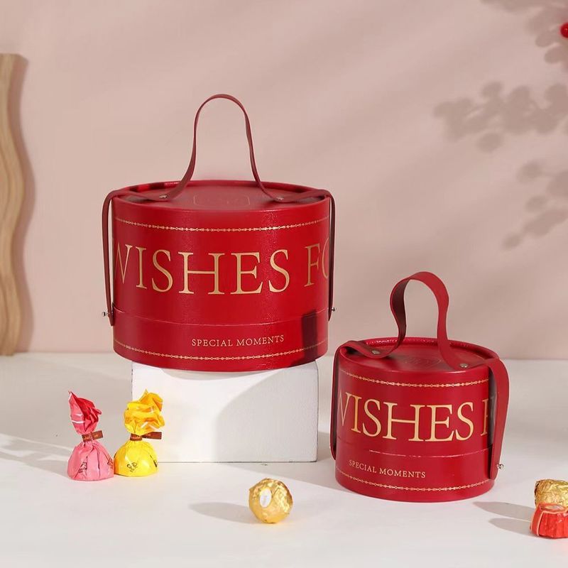 Boîte cadeau cylindrique ronde personnalisée Emballage pour le stockage de nourriture Bonbons Chocolat Vin bijoux