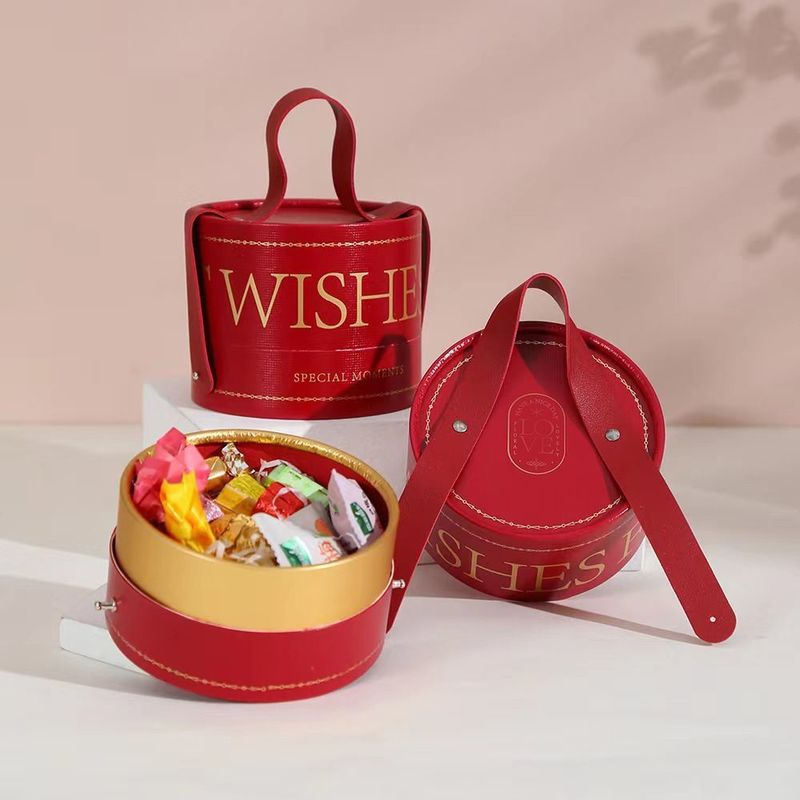Boîte cadeau cylindrique ronde personnalisée Emballage pour le stockage de nourriture Bonbons Chocolat Vin bijoux