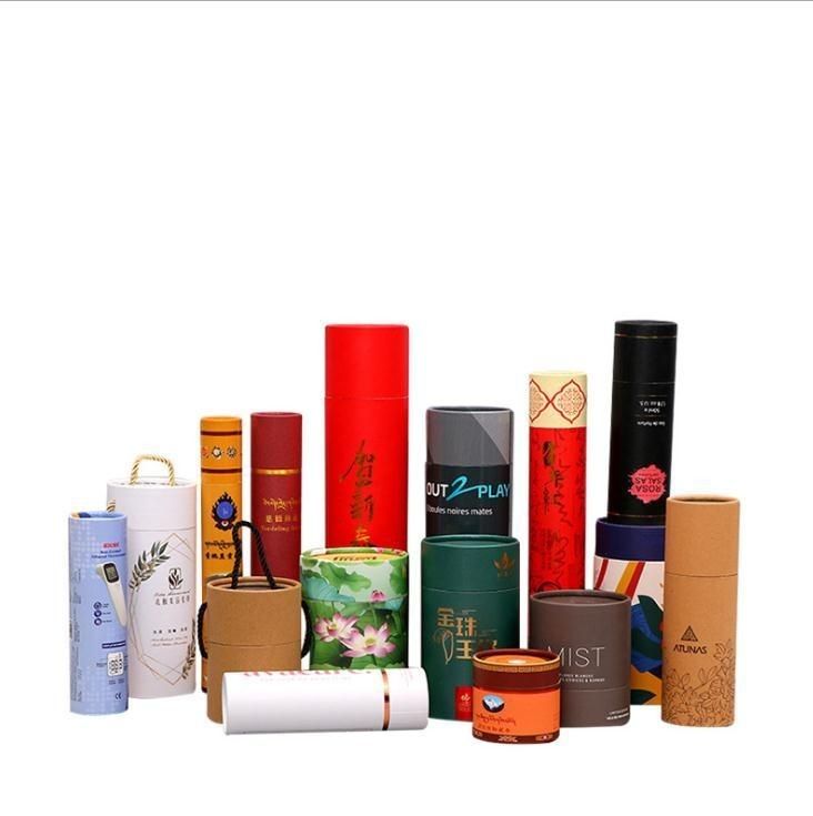 Emballage en boîtes de papier rondes pour les bougies de parfums cosmétiques et bijoux
