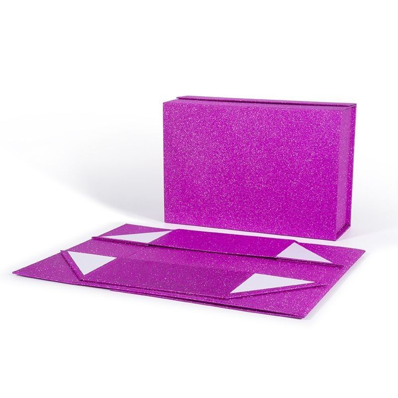 Boîte cadeau pliable de luxe Boîte d'emballage en carton papier pour les extensions de perruque de cheveux humains
