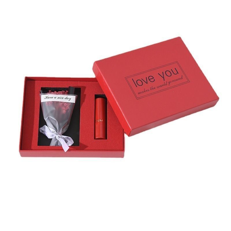 Le ciel et la terre couvercle personnalisé rouge à lèvres rectangulaire parfum boîte cadeau pour les faveurs de mariage personnalisées