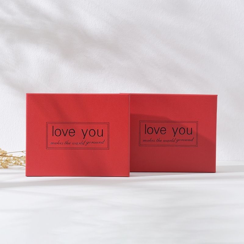 Le ciel et la terre couvercle personnalisé rouge à lèvres rectangulaire parfum boîte cadeau pour les faveurs de mariage personnalisées