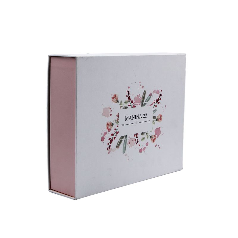 Boîte cadeau en carton blanc à fermeture magnétique personnalisée pour la fête des mères