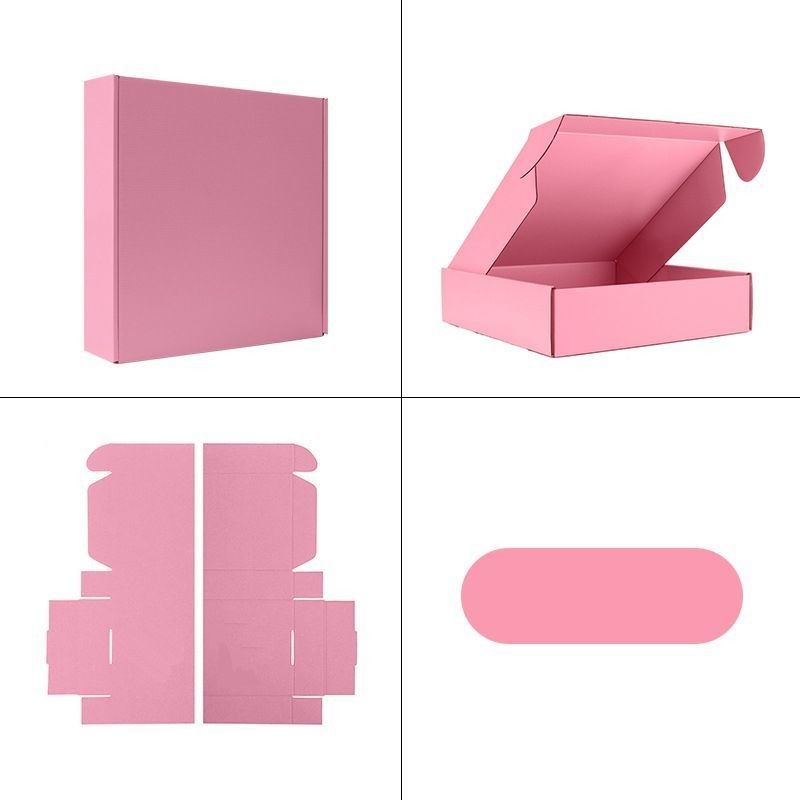 Boîte cadeau pliable en papier cartonné ondulé Vêtements Dessert Cosmétiques Fruits Boîte cadeau d'emballage