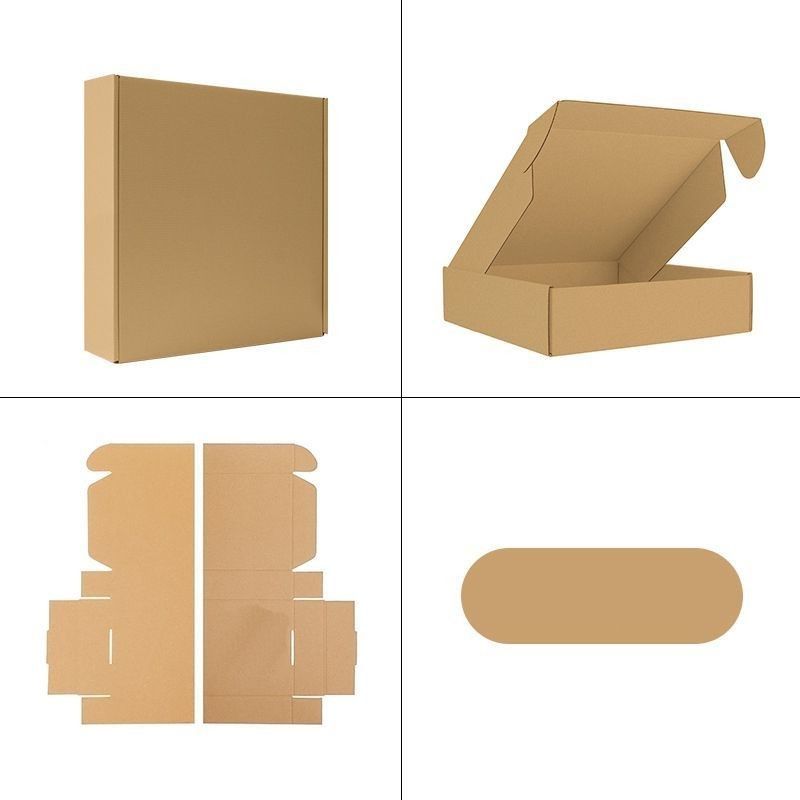 Boîte cadeau pliable en papier cartonné ondulé Vêtements Dessert Cosmétiques Fruits Boîte cadeau d'emballage