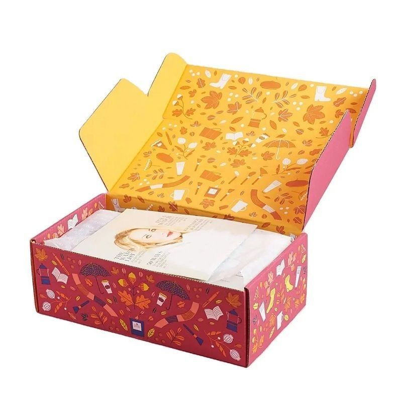 Boîte d'emballage de détail en carton rigide Boîte de courrier en papier ondulé Boîtes pliantes vides