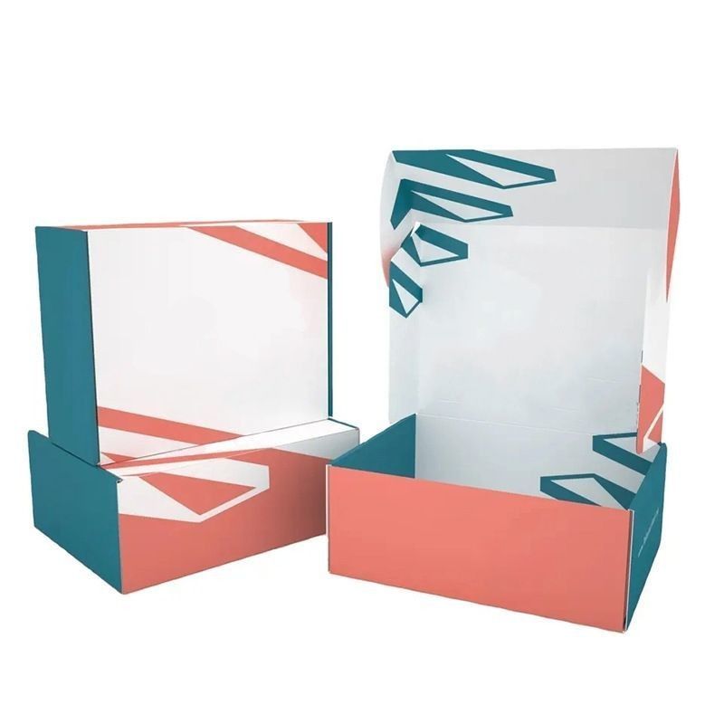 Boîte d'emballage de détail en carton rigide Boîte de courrier en papier ondulé Boîtes pliantes vides